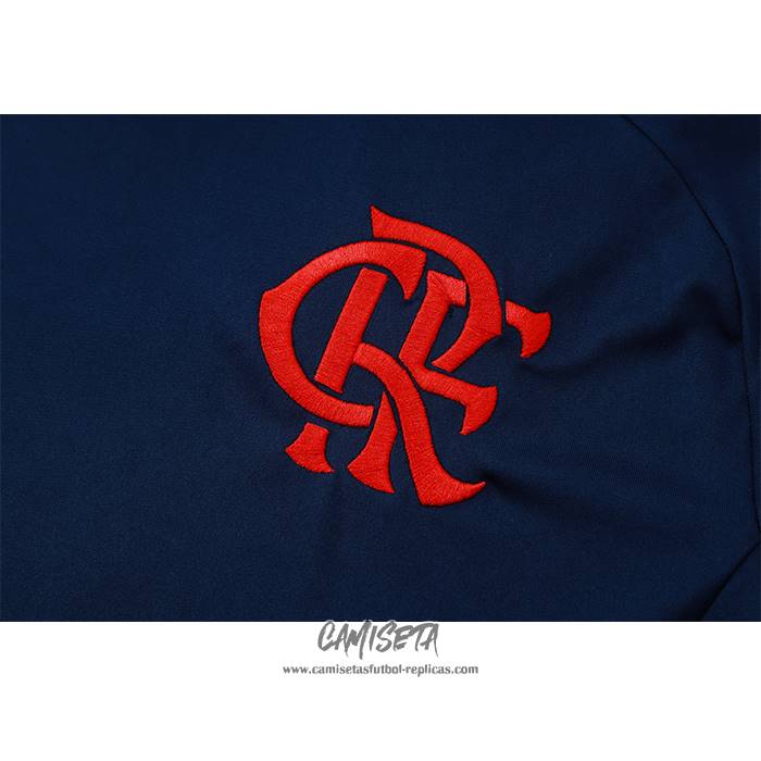 Chandal del Flamengo 2024-2025 Manga Corta Azul - Pantalon Corto
